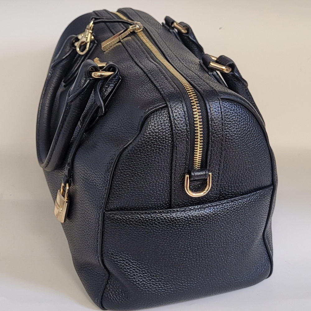 Elegant Black Leather Women's Bag